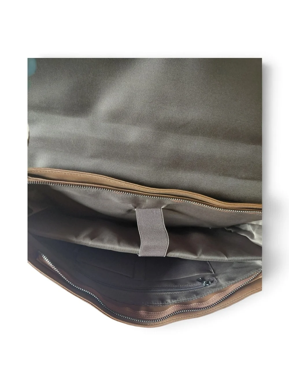 Brown Leather Laptop Case Messenger Bag